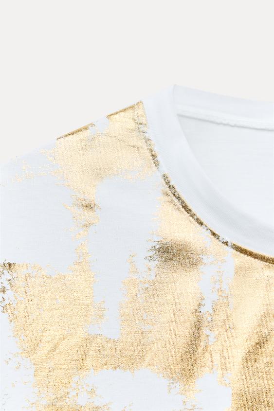 CAMISETA METALIZADA OVERSIZE