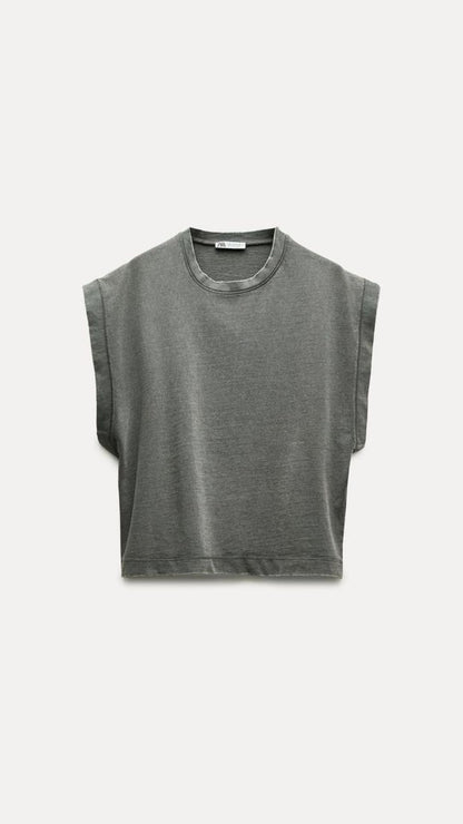 CAMISETA HEAVY COTTON EFECTO LAVADO