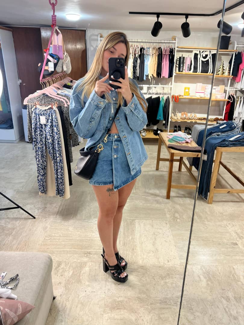Falda Short de Jeans
